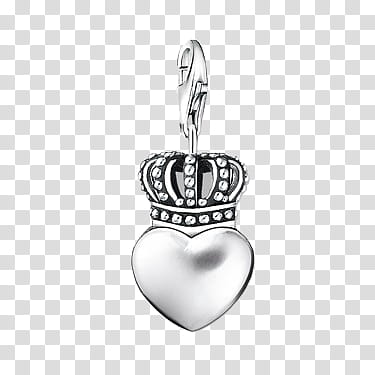 All that glitters , hearts-shaped silver-colored with crown pendant transparent background PNG clipart