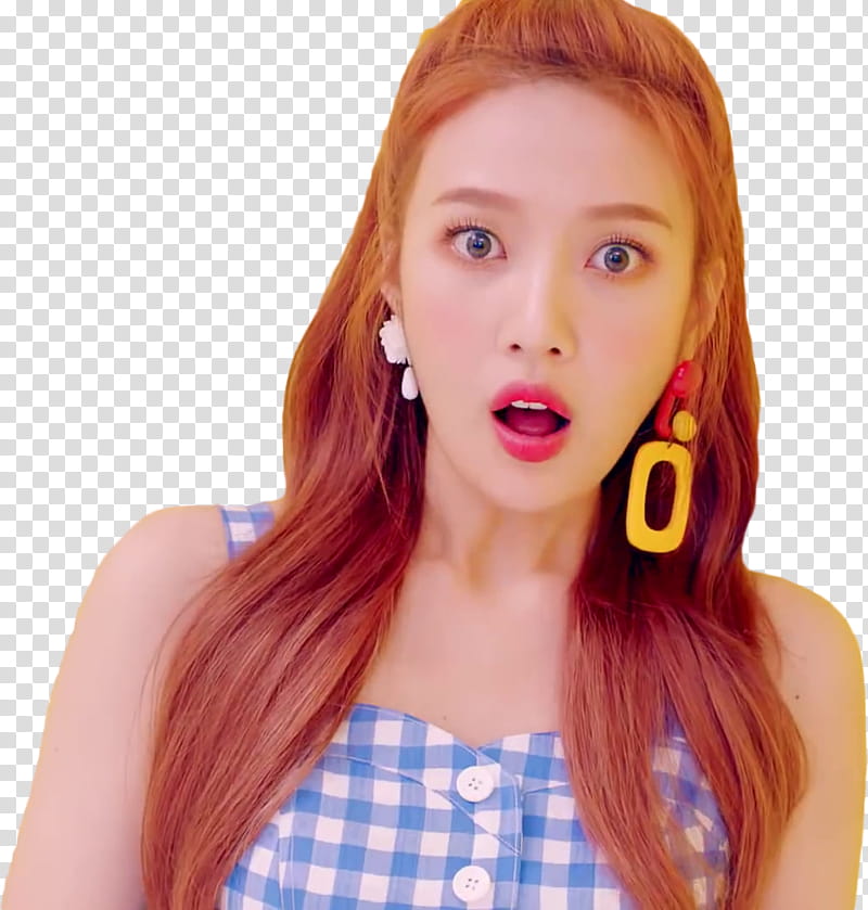 Red Velvet Power Up MV, woman opening her mouth transparent background PNG clipart