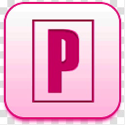 Albook extended pussy , pink P icon transparent background PNG clipart