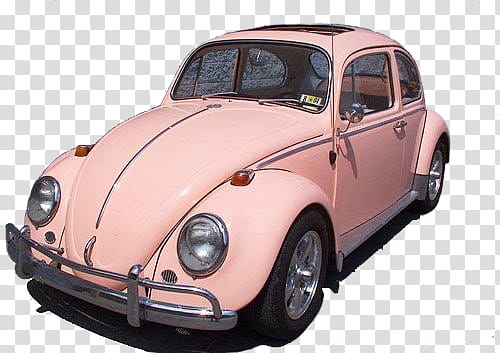 Pink Things , pink Volkswagen Beetle coupe transparent background PNG clipart