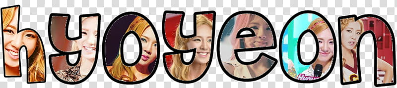 SNSD Text Hyoyeon transparent background PNG clipart