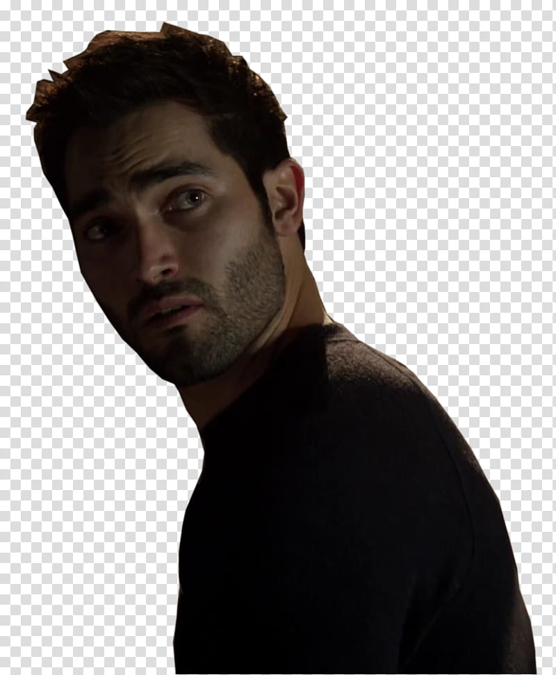 Sterek S Ep , man wearing black crew-neck top transparent background PNG clipart