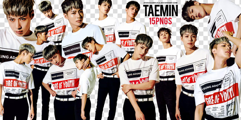 SHINee Taemin Move, Taemin collage transparent background PNG clipart