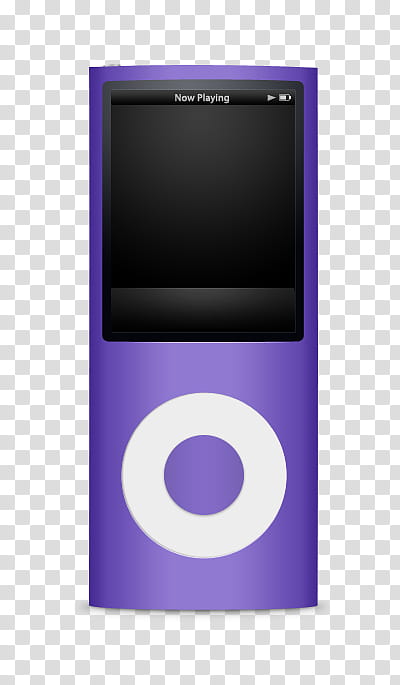 ipod Art Display, purple iPod nano illustration transparent background PNG clipart