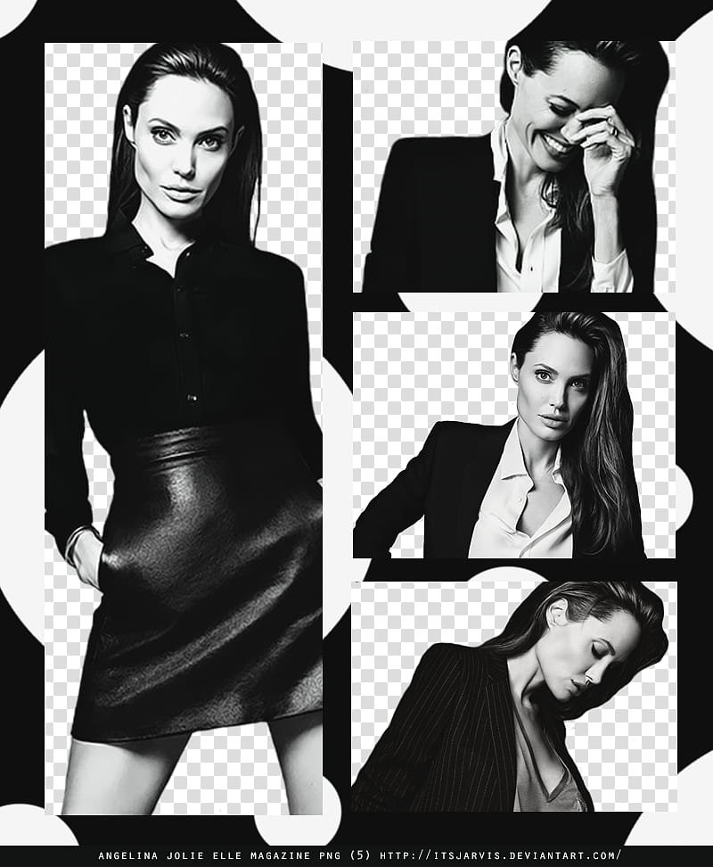 Angelina Jolie Elle Magazine transparent background PNG clipart