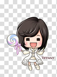 SNSD Tiffany Kissing you Chibi transparent background PNG clipart