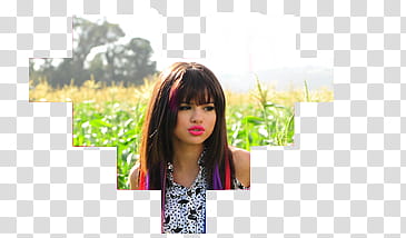 corazones de Hit The Lights, Selina Gomez in the corn field transparent background PNG clipart
