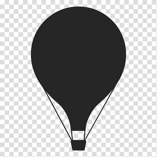 Hot Air Balloon Silhouette, Flight, Drawing, Aerostatics, Black, Vehicle, Hot Air Ballooning transparent background PNG clipart