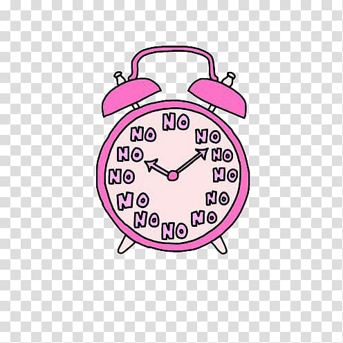 OVERLAYS, pink and white alarm clock transparent background PNG clipart