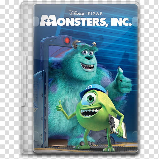 Movie Icon Mega , Monsters, Inc, Disney Pixar Monsters, Inc DVD case transparent background PNG clipart