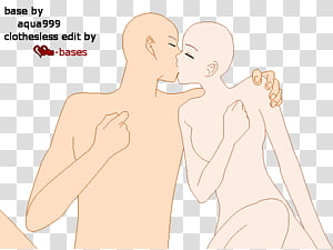 Clip Art Collection Of Free Drawing - Anime Couple Base Kissing , Free  Transparent Clipart - ClipartKey