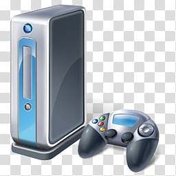 Vista RTM WOW Icon , Gaming Console, grey game console illustration transparent background PNG clipart