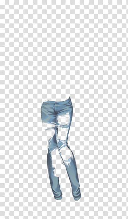 distressed blue jeans transparent background PNG clipart
