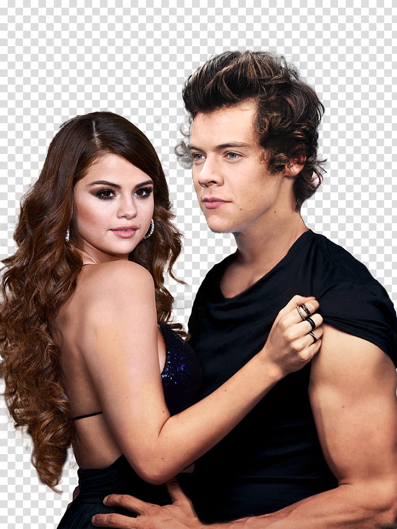Couples Manip EDITED, Selena Gomez and Harry Styles transparent background PNG clipart