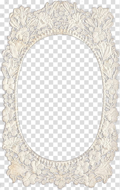 lace, white floral frame transparent background PNG clipart