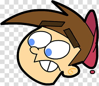 Timmy Turner, brown haired cartoon character transparent background PNG clipart