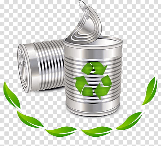 Metal, Recycling, Steel And Tin Cans, Reuse, Aluminium Recycling, Green, Plant, Beverage Can transparent background PNG clipart