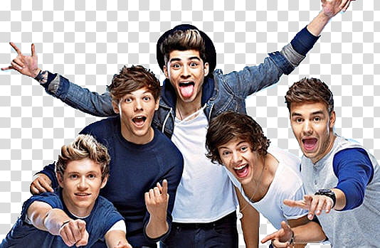 , One Direction band group transparent background PNG clipart