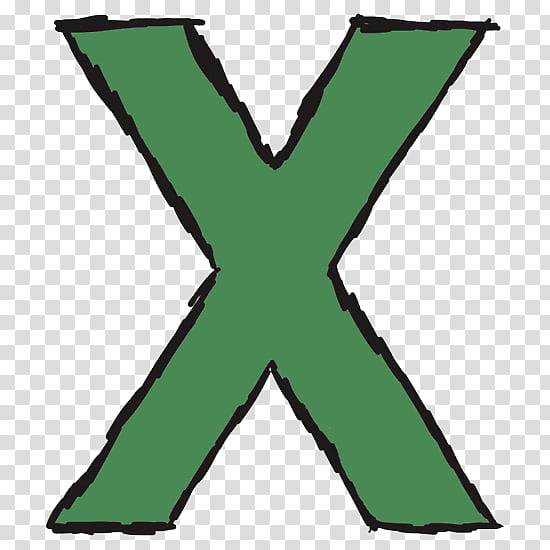 S, green x mark transparent background PNG clipart