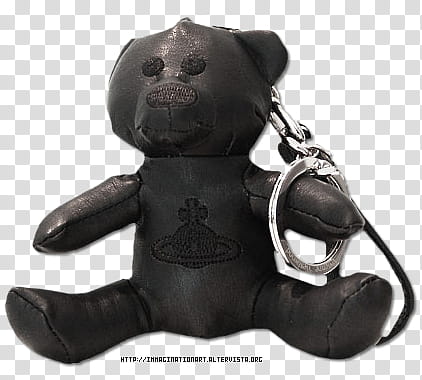 Accessori set, black bear keychain transparent background PNG clipart