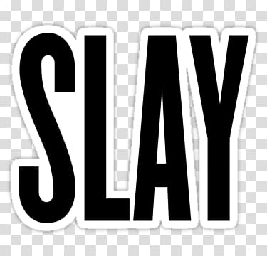 Colecion de stickers en, slay text transparent background PNG clipart