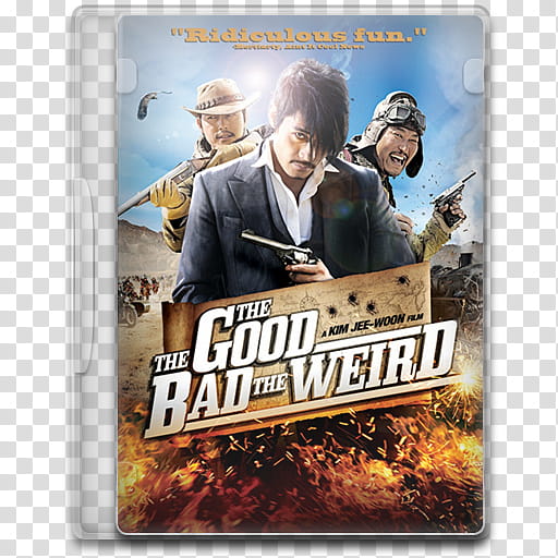 Movie Icon Mega , The Good, the Bad, the Weird, The Good The Bad The Weird DVD case transparent background PNG clipart