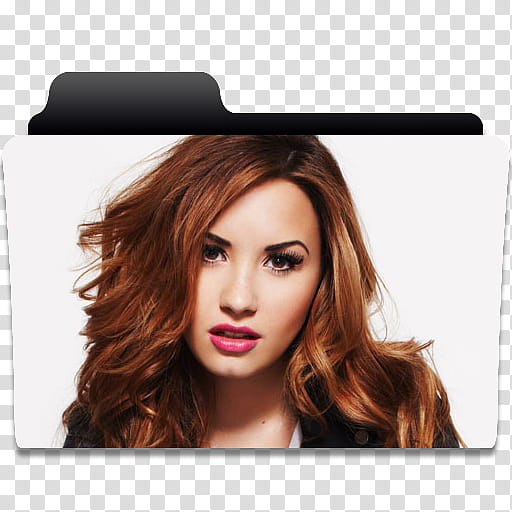 Carpetas, Demi Lovato folder icon transparent background PNG clipart