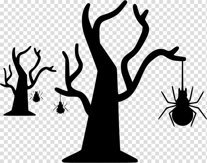 Happy Halloween Art, Tree, Halloween , Icon Design, Halloween Tree, Silhouette, Branch, Plant transparent background PNG clipart