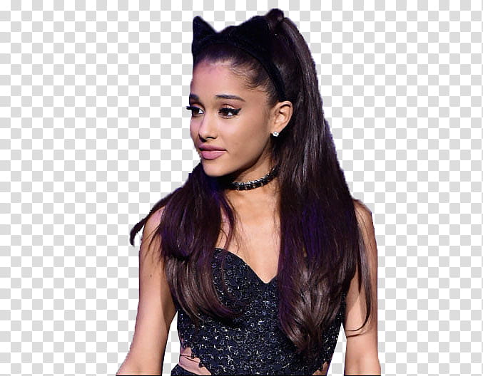 Ariana Grande Honeymoon tour , Ariana Grande wearing black crop top transparent background PNG clipart