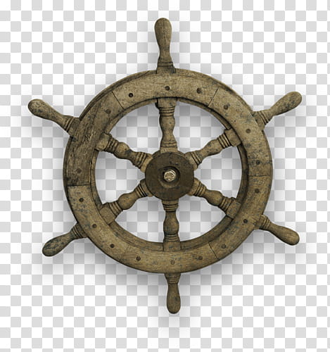 brown ship's wheel transparent background PNG clipart