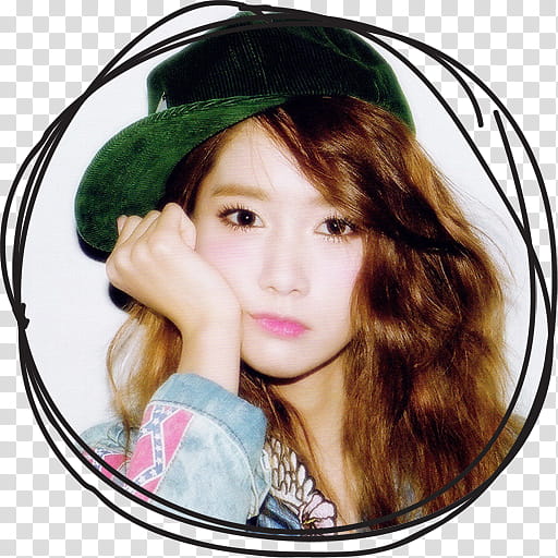 Yoona IGAB Circle Lines Folder Icon , Yoona , woman making face transparent background PNG clipart
