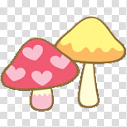 Iconos Cinnamoroll, Cinnamoroll By; MinnieKawaiitutos (), two red and yellow mushrooms illustration transparent background PNG clipart