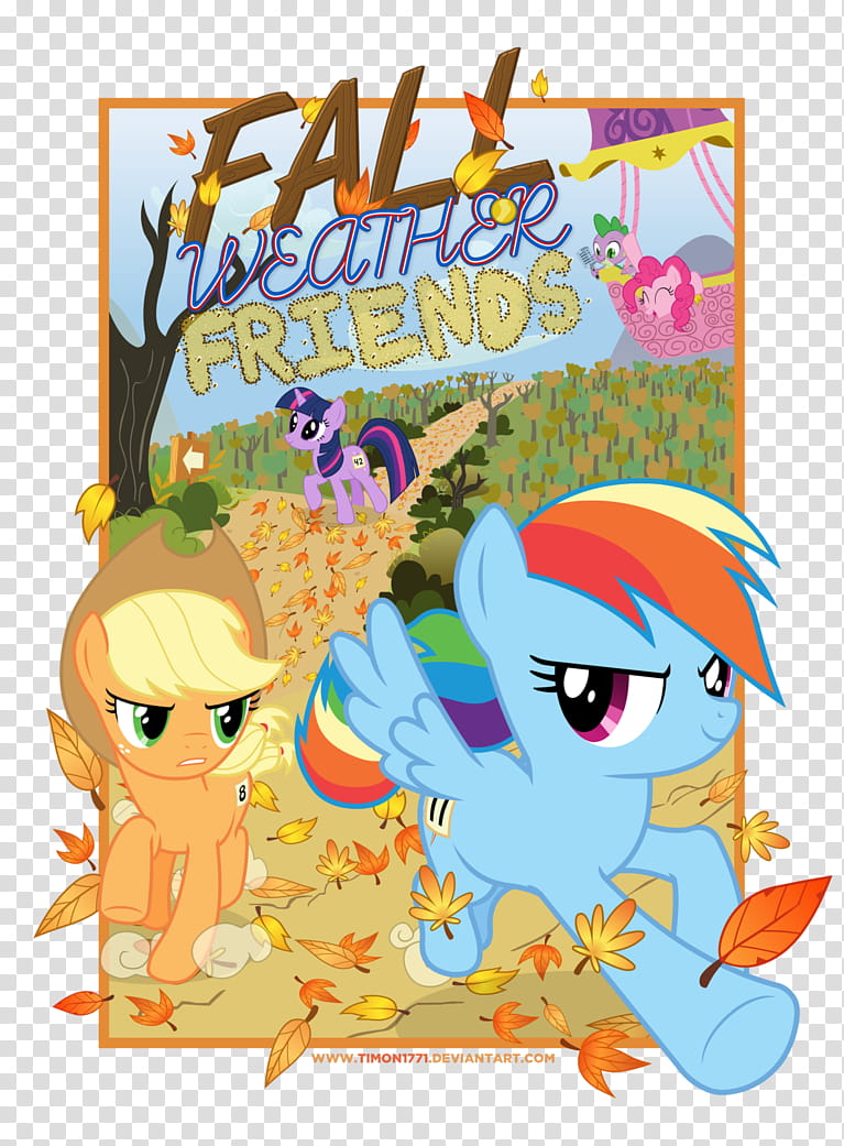 Fall Weather Friends Poster, My Little Pony illustration transparent background PNG clipart