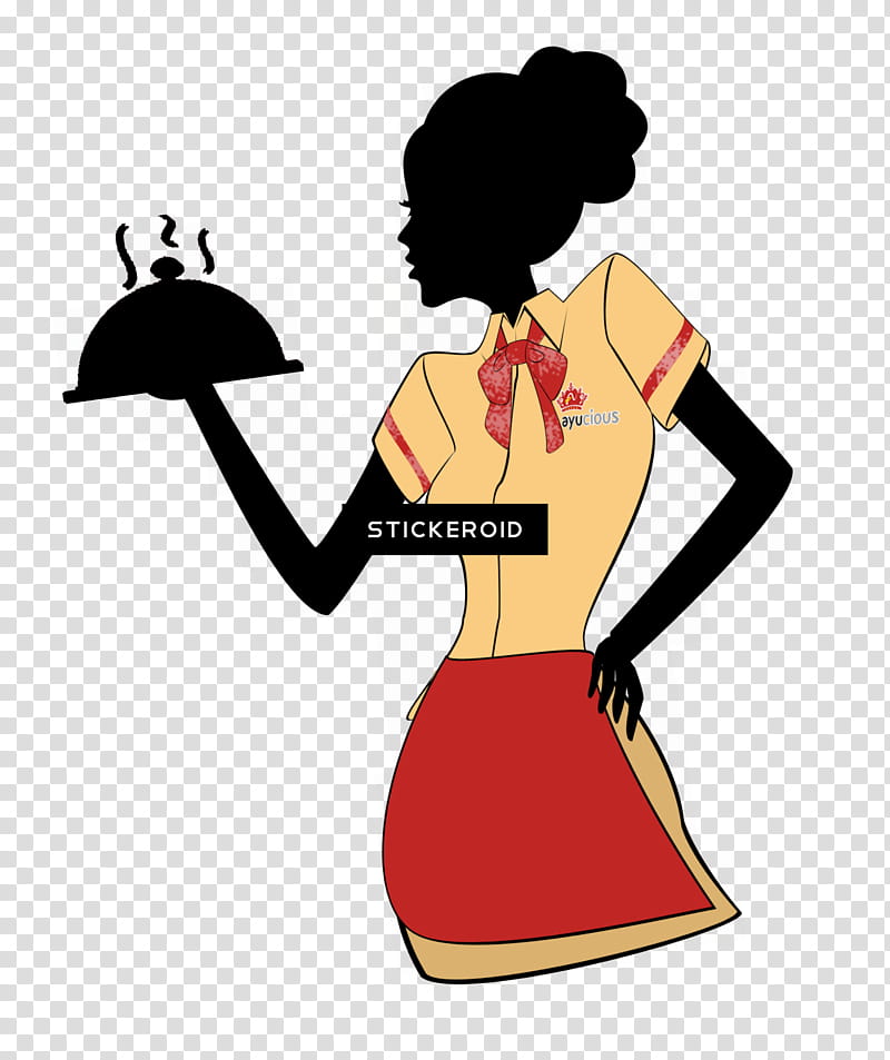 restaurant waitress clipart images