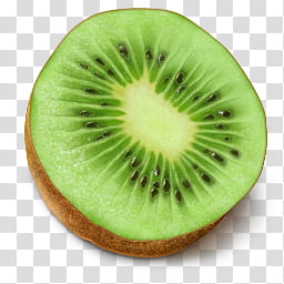Fruit and Vegetable, sliced kiwi fruit transparent background PNG clipart