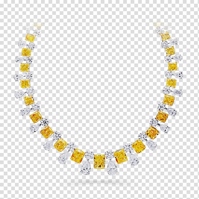 jewellery necklace fashion accessory yellow body jewelry, Watercolor, Paint, Wet Ink, Amber, Gemstone, Jewelry Making, Bead transparent background PNG clipart