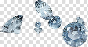 Diamonds Gems, assorted clear gemstones transparent background PNG clipart