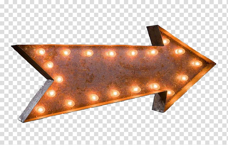 , brown arrow marquee light transparent background PNG clipart