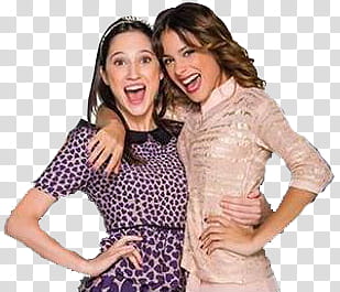 martina stoessel, two women hugging each other transparent background PNG clipart