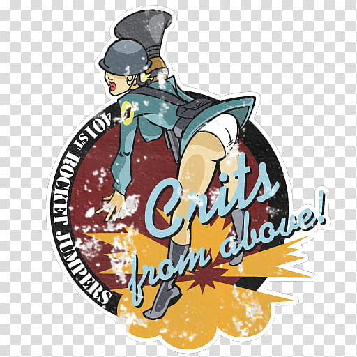 Vintage Soldier TF Spray, crits from above! lgoo transparent background PNG clipart