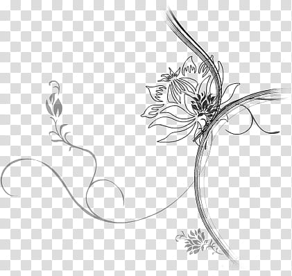 Lamoure Brushes , grey flowering vine illustration transparent background PNG clipart