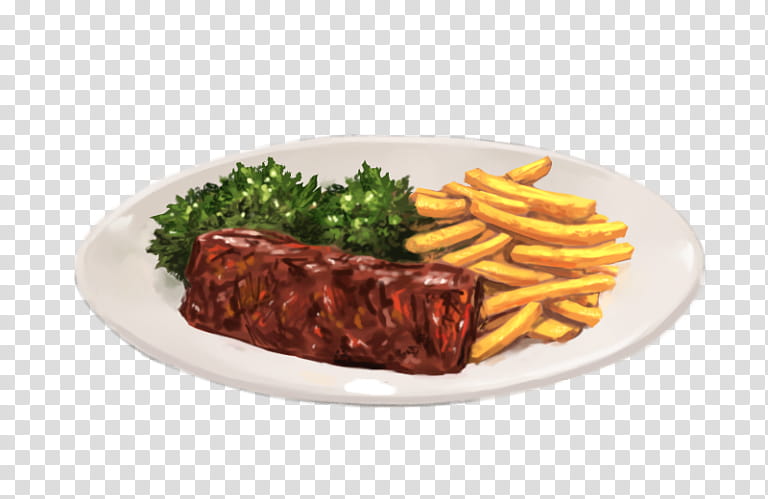 French Fries, Sirloin Steak, Beef Tenderloin, Rib Eye Steak, Food, Meat Chop, Platter, Recipe transparent background PNG clipart