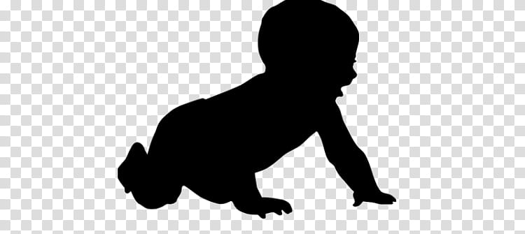 Child, Infant, Silhouette, Crawling, Diaper, Drawing, Child Development Stages, Sporting Group transparent background PNG clipart