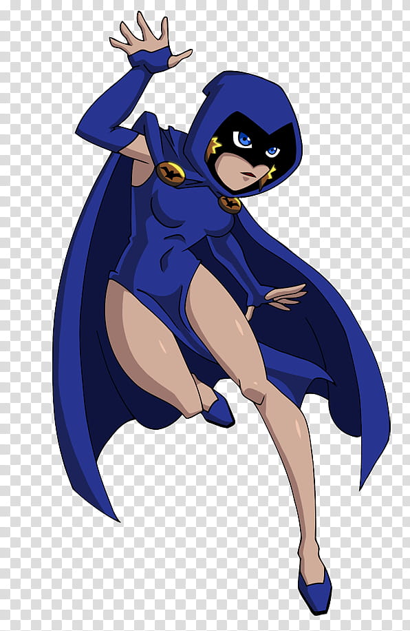 TT Raven Animated Perez, woman in blue costume illustration transparent background PNG clipart