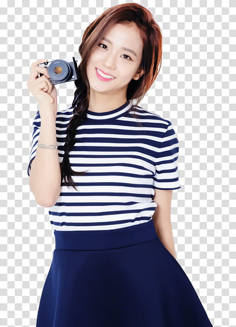BLACKPINK PRE DEBUT, woman smiling holding camera transparent background PNG clipart