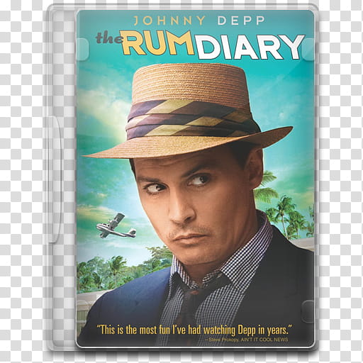 Movie Icon , The Rum Diary, The Rum Diary DVD case transparent background PNG clipart