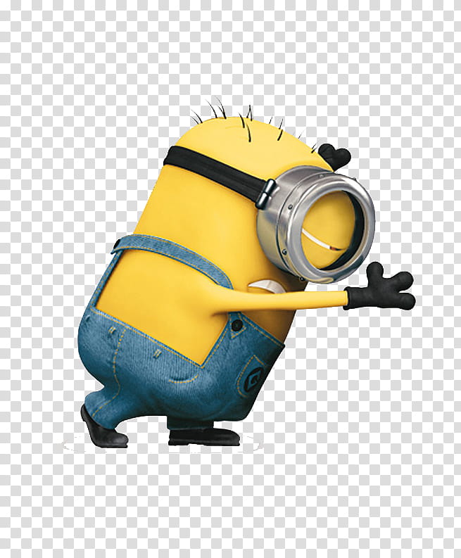 Minion pushing transparent background PNG clipart