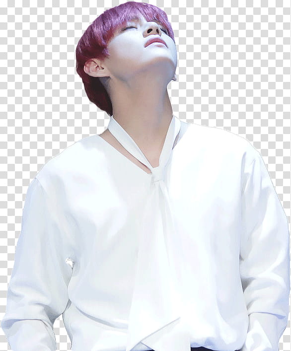 V TAEHYUNG BTS, man looking up transparent background PNG clipart