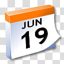 WinXP ICal, June  calendar illustration transparent background PNG clipart