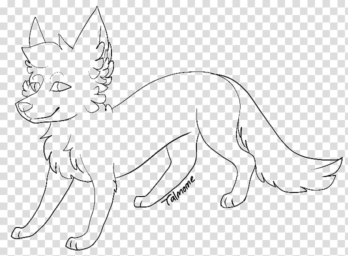FU Canine Lineart MSpaint, fox sketch transparent background PNG clipart